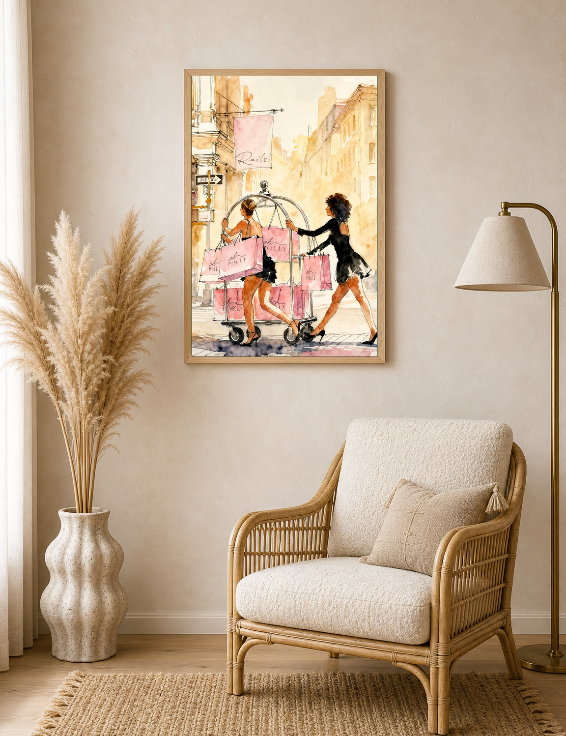 Wall Art Print - wood framed poster
