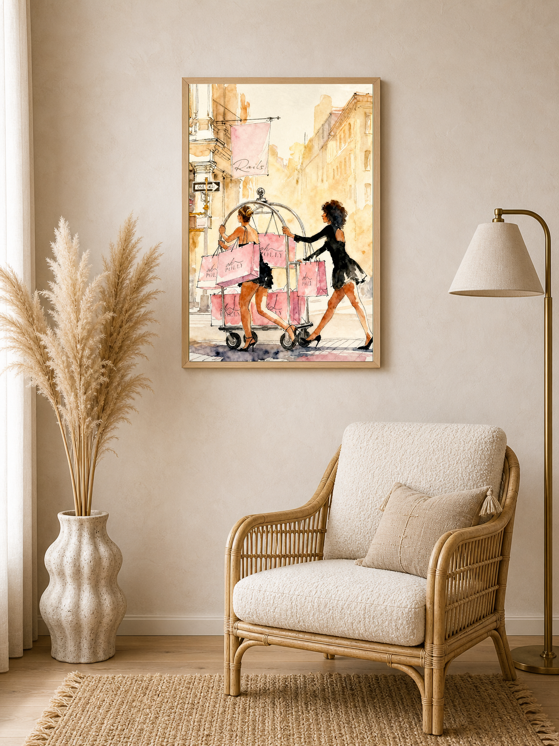 Wall Art Print - wood framed poster