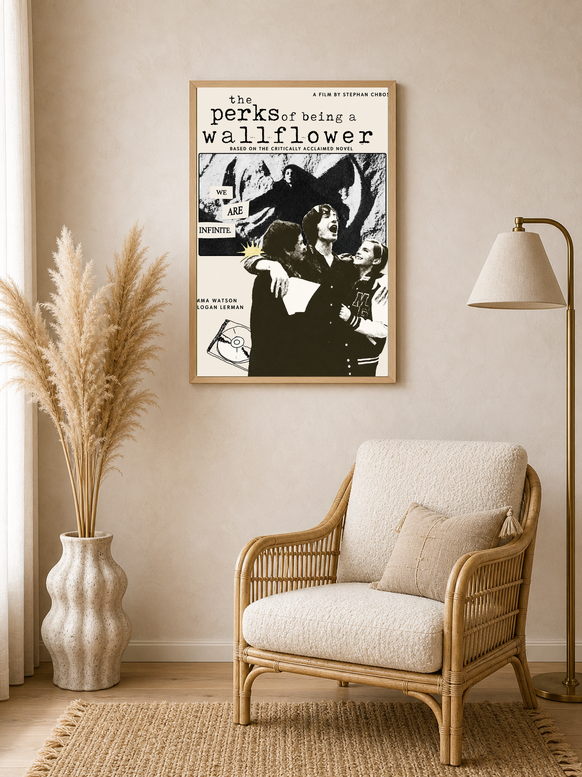 The Perks of Being a Wallflower Wall Art Print - wood framed poster