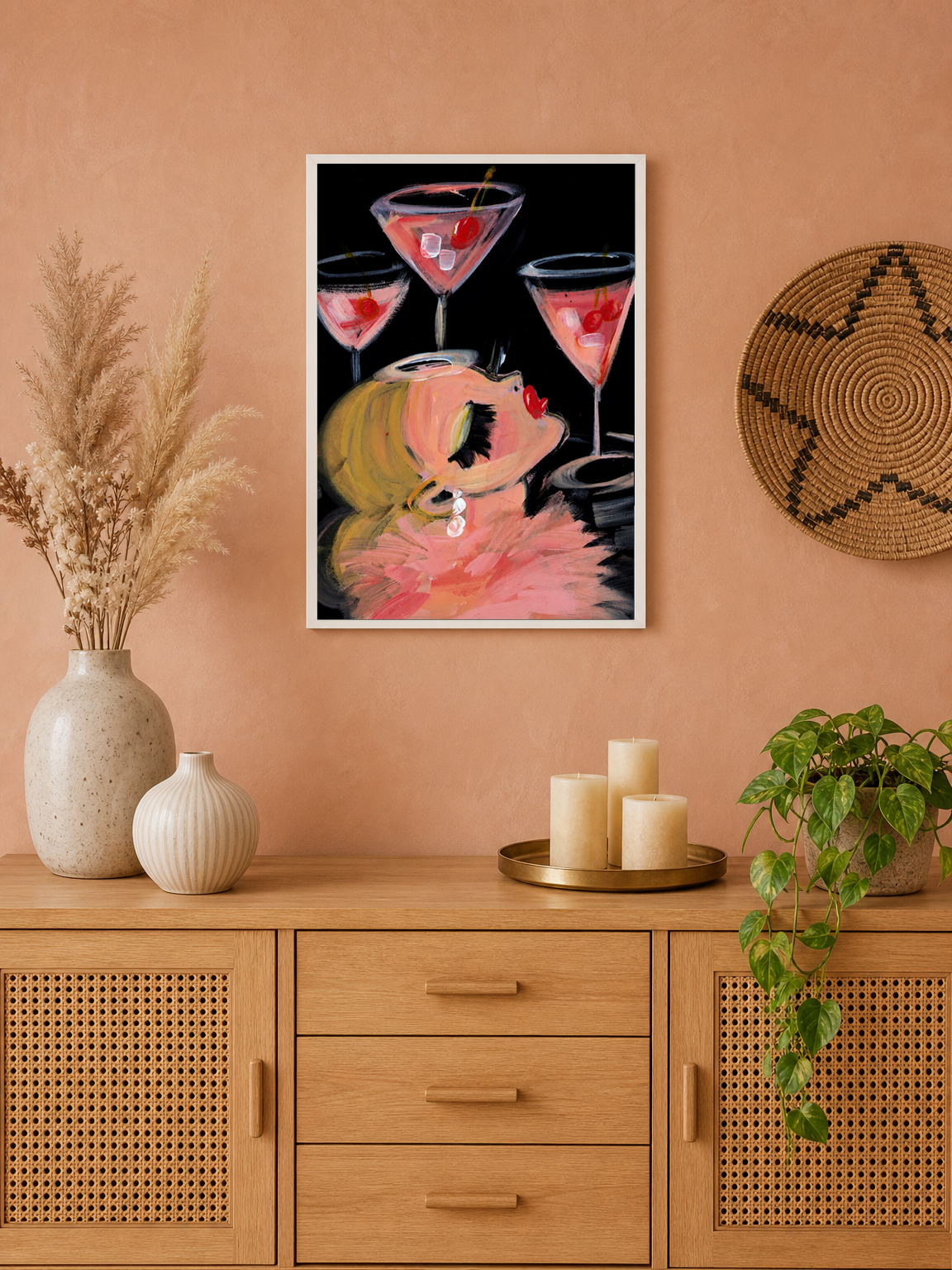 Wall Art Print - white framed