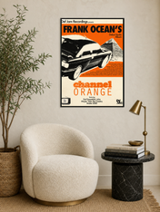 Frank Ocean Channel Orange Wall Art Print - black framed