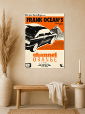 Frank Ocean Channel Orange Wall Art Print - unframed mockup