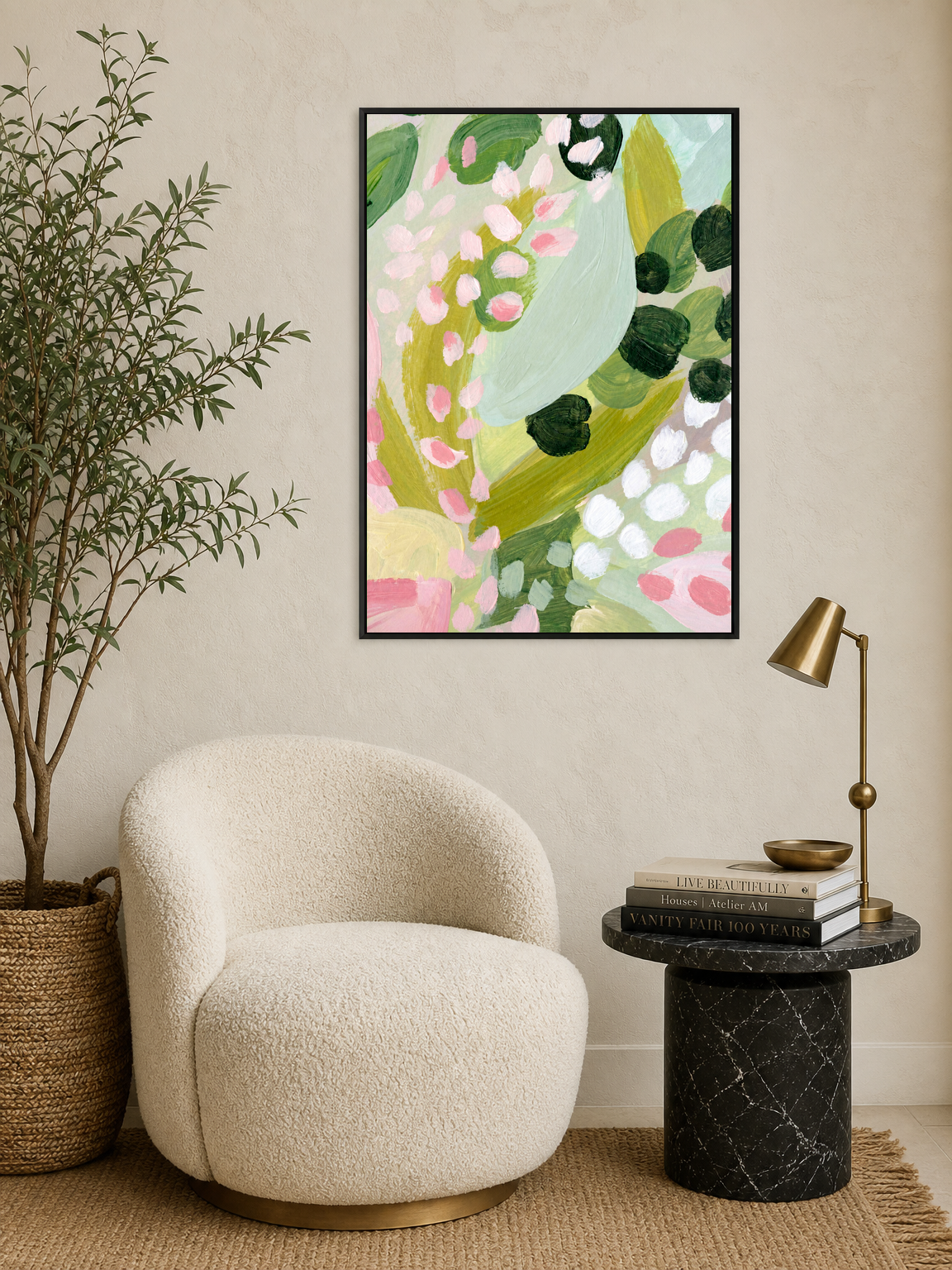 Wall Art Print - black framed