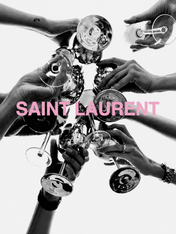 Saint Laurent Champagne Toast Wall Art Print - unframed