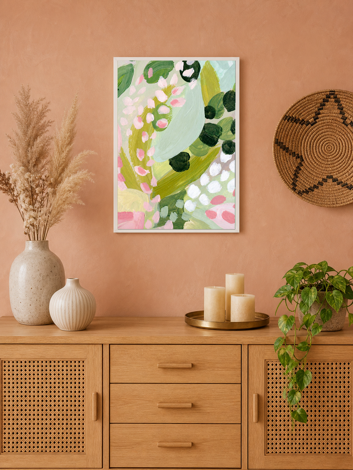 Wall Art Print - white framed