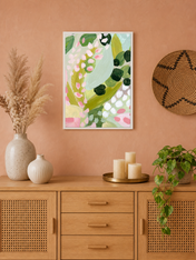 Wall Art Print - white framed