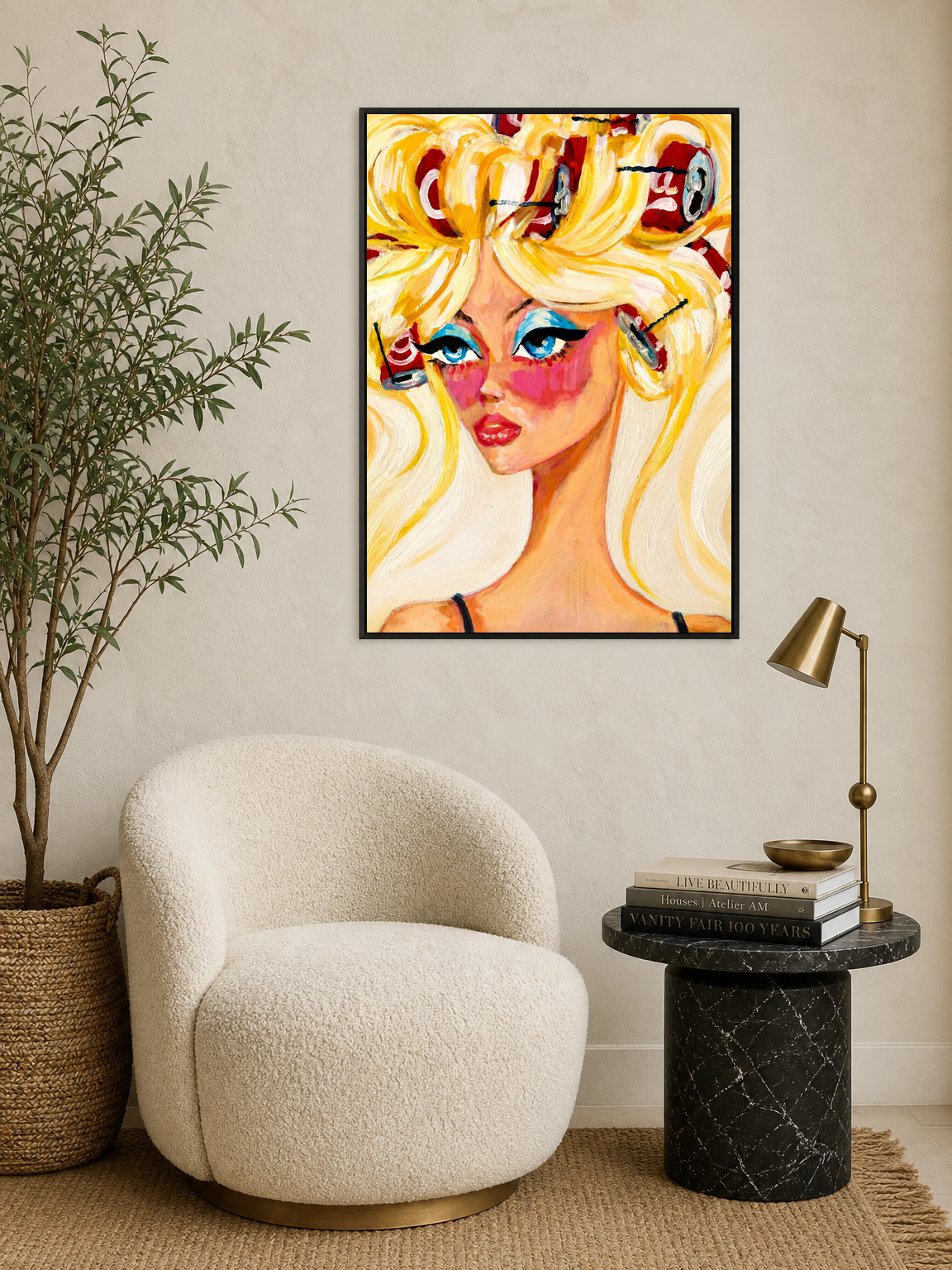 Wall Art Print - black framed