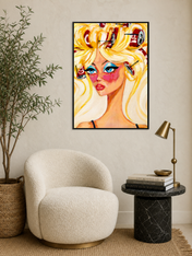 Wall Art Print - black framed