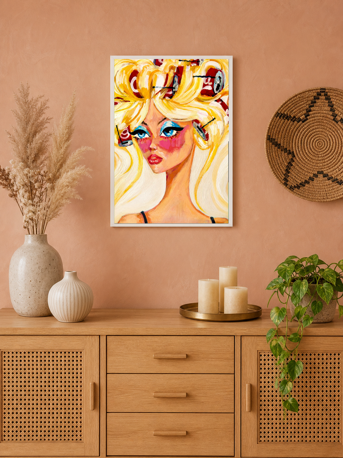Wall Art Print - white framed
