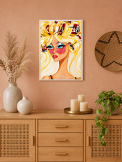 Wall Art Print - white framed