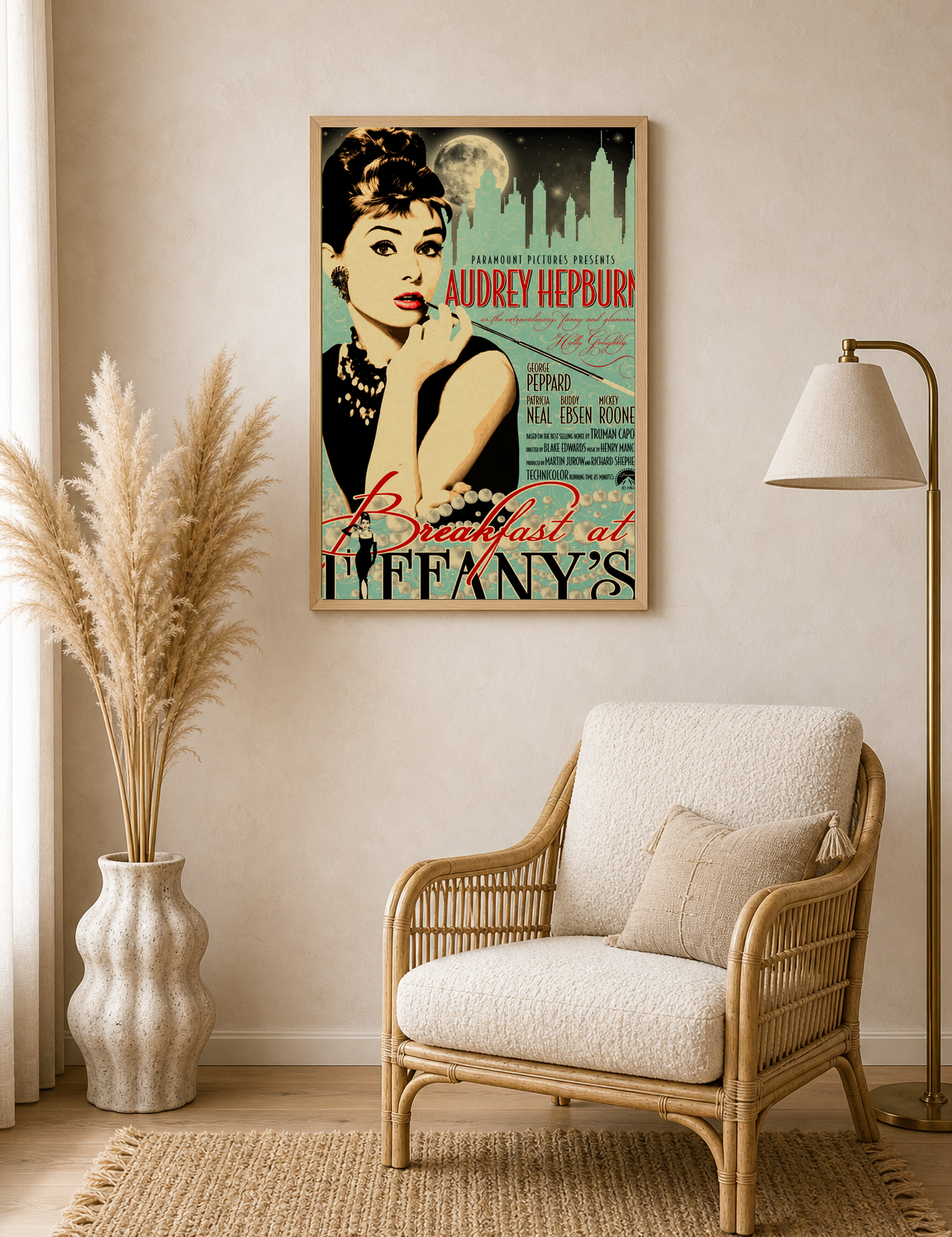 Breakfast at Tiffany's Vintage Wall Art Print - wood framed poster
