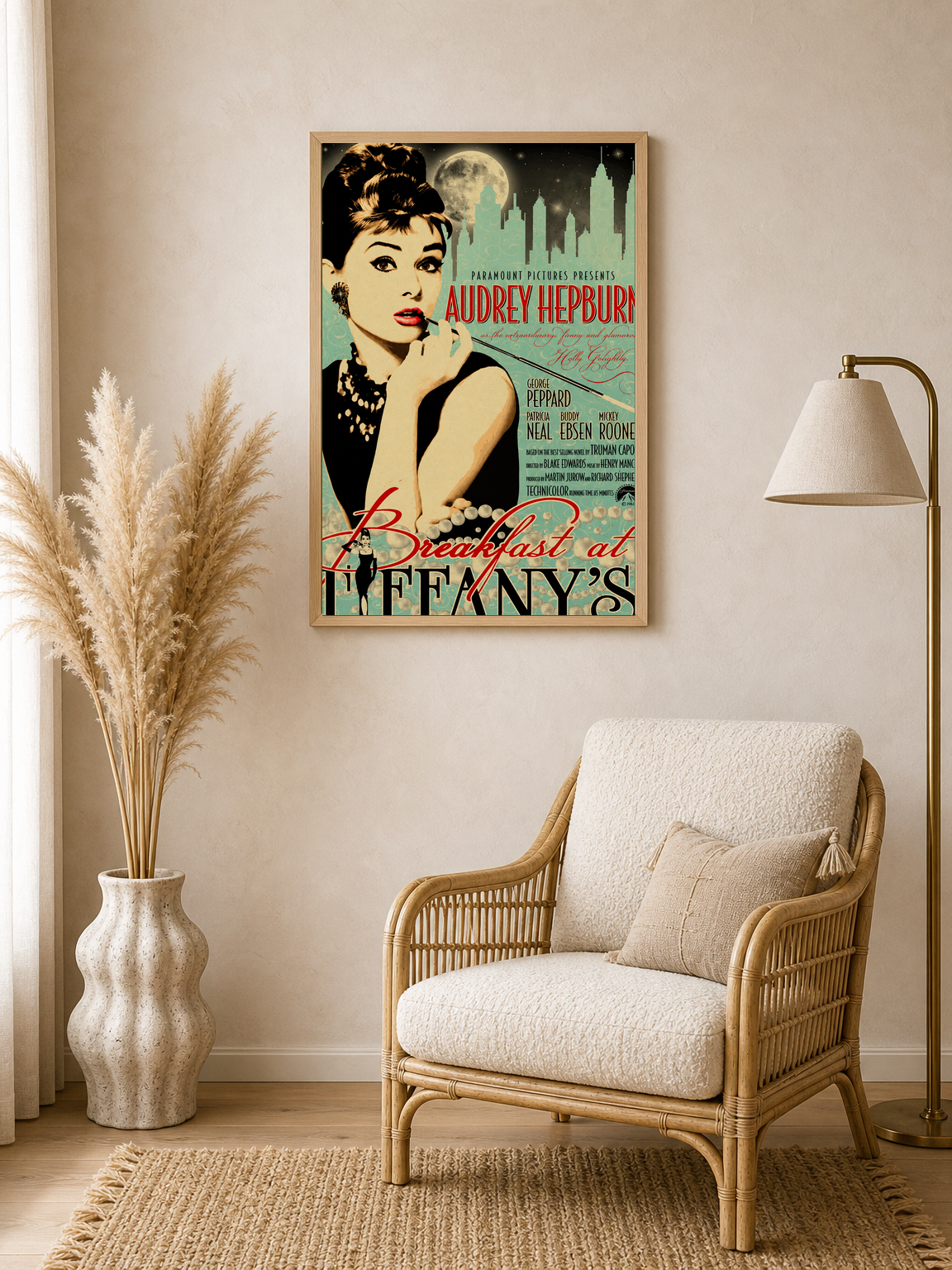 Breakfast at Tiffany's Vintage Wall Art Print - wood framed poster