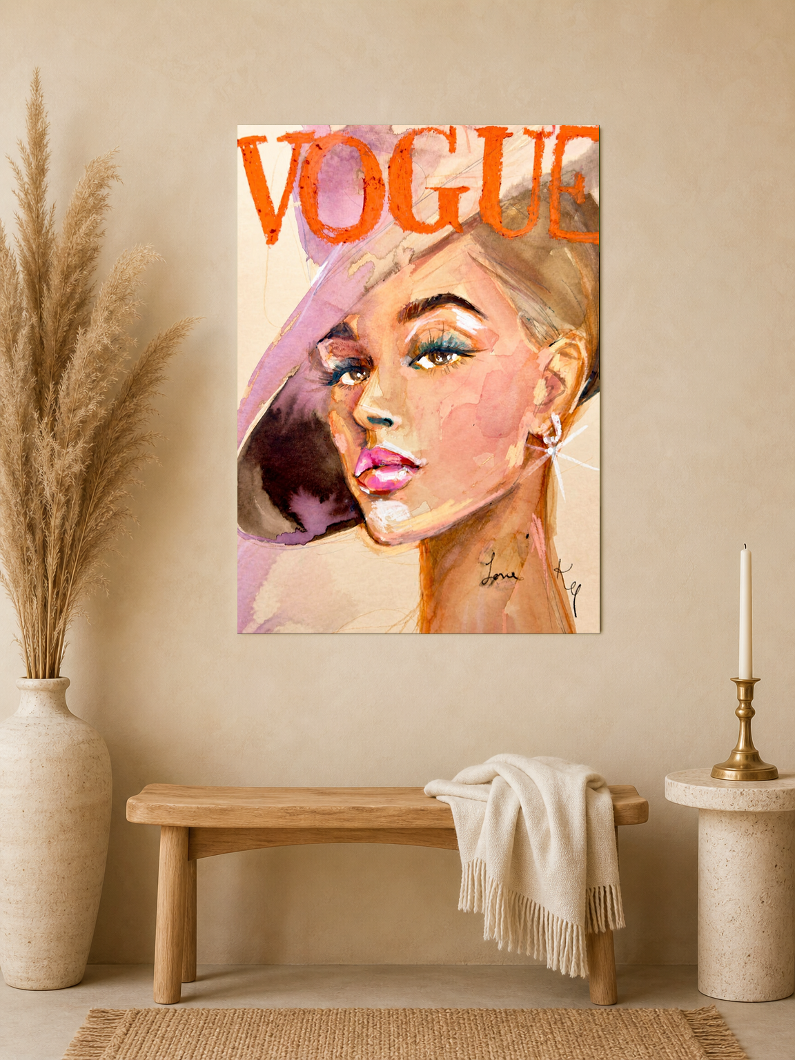 Wall Art Print - unframed mockup