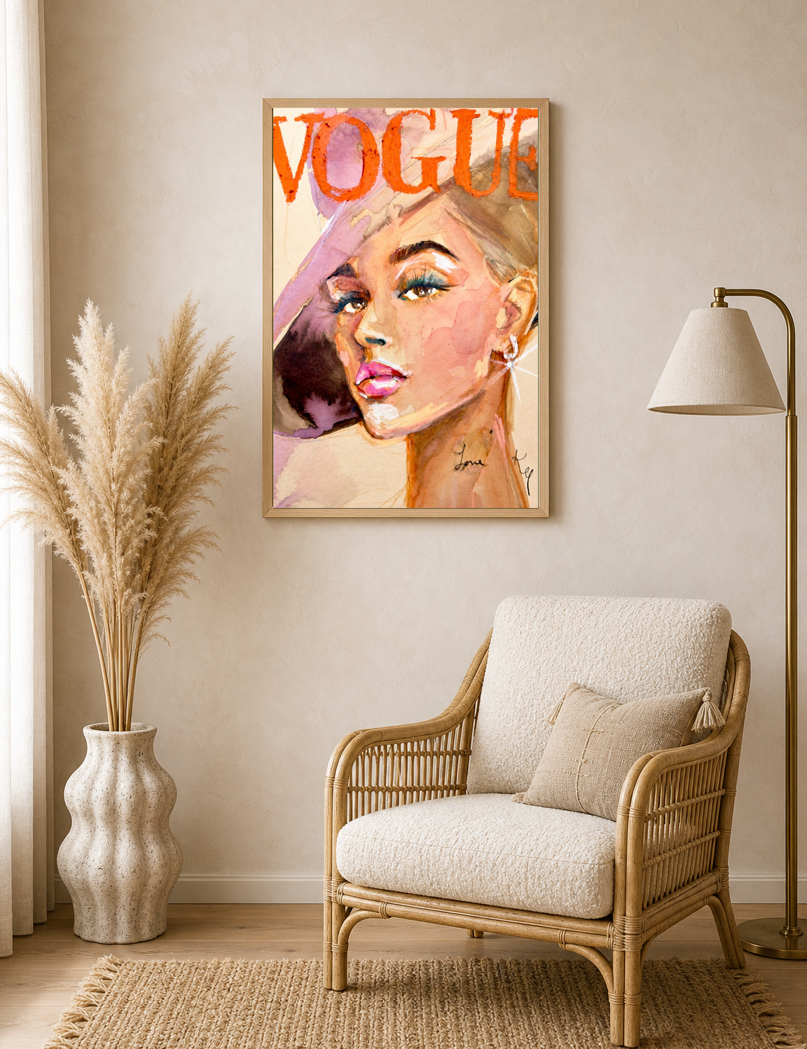 Wall Art Print - wood framed poster