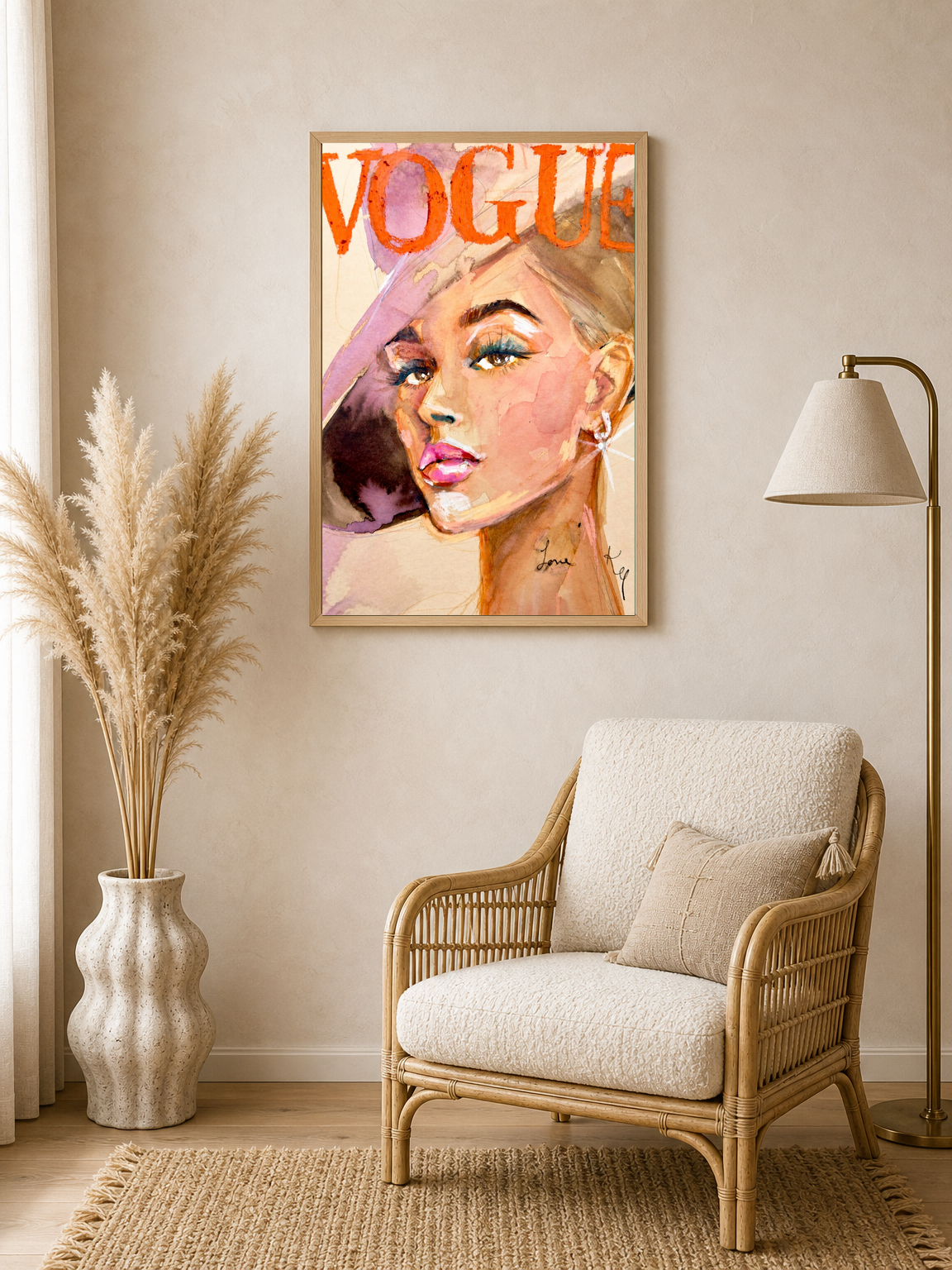 Wall Art Print - wood framed poster
