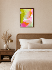 Wall Art Print - dark wood framed