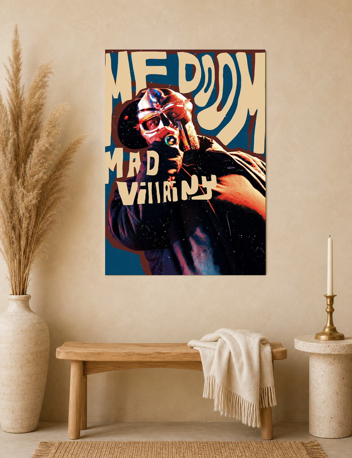 MF DOOM Madvillainy Rap Poster Wall Art Print - unframed mockup