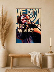 MF DOOM Madvillainy Rap Poster Wall Art Print - unframed mockup