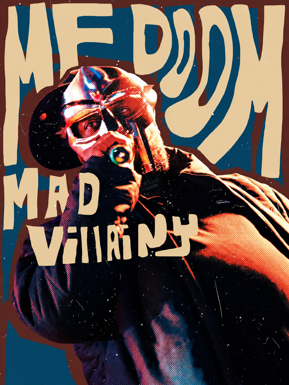 MF DOOM Madvillainy Rap Poster Wall Art Print - unframed