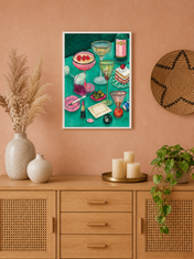 Wall Art Print - white framed