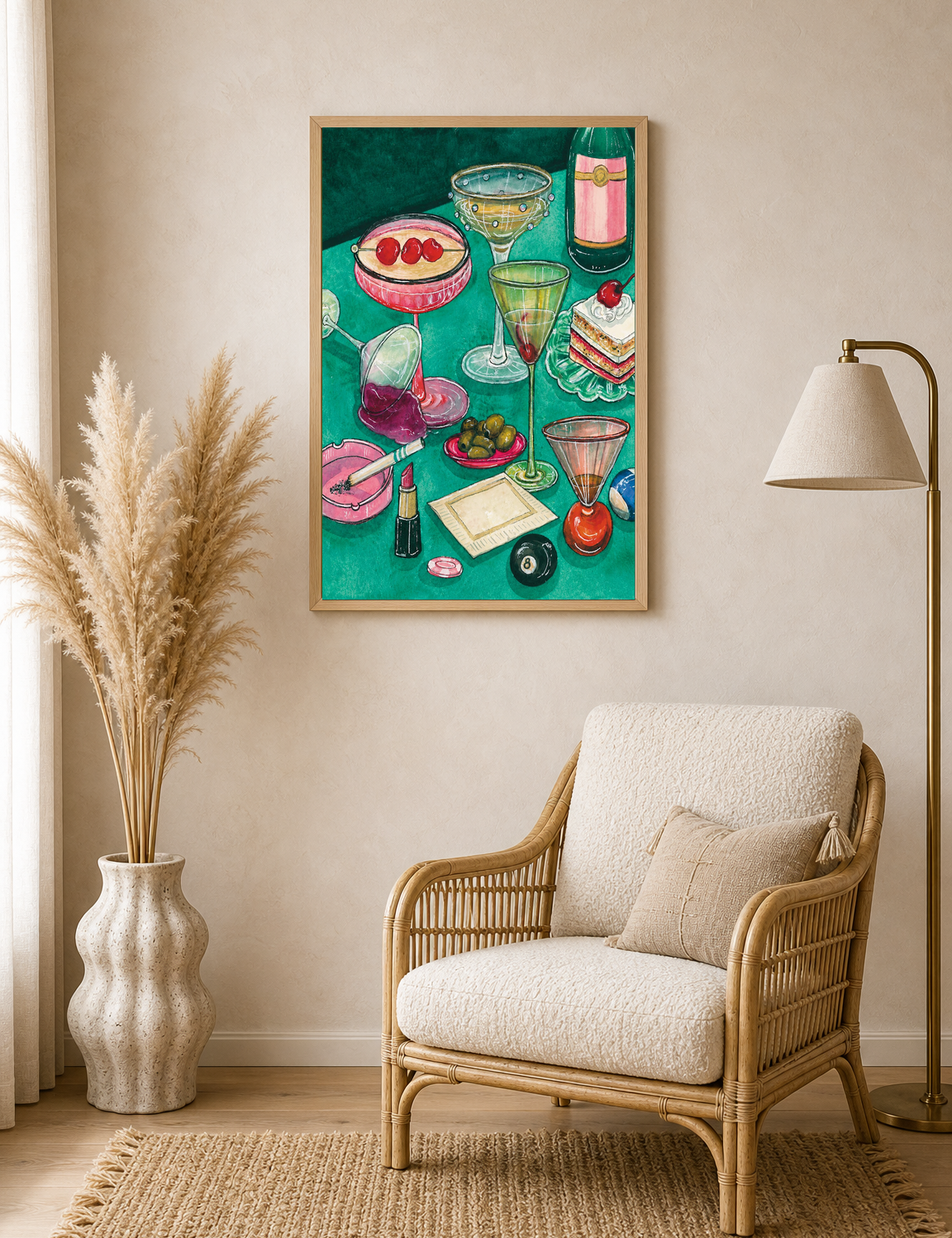 Wall Art Print - wood framed poster