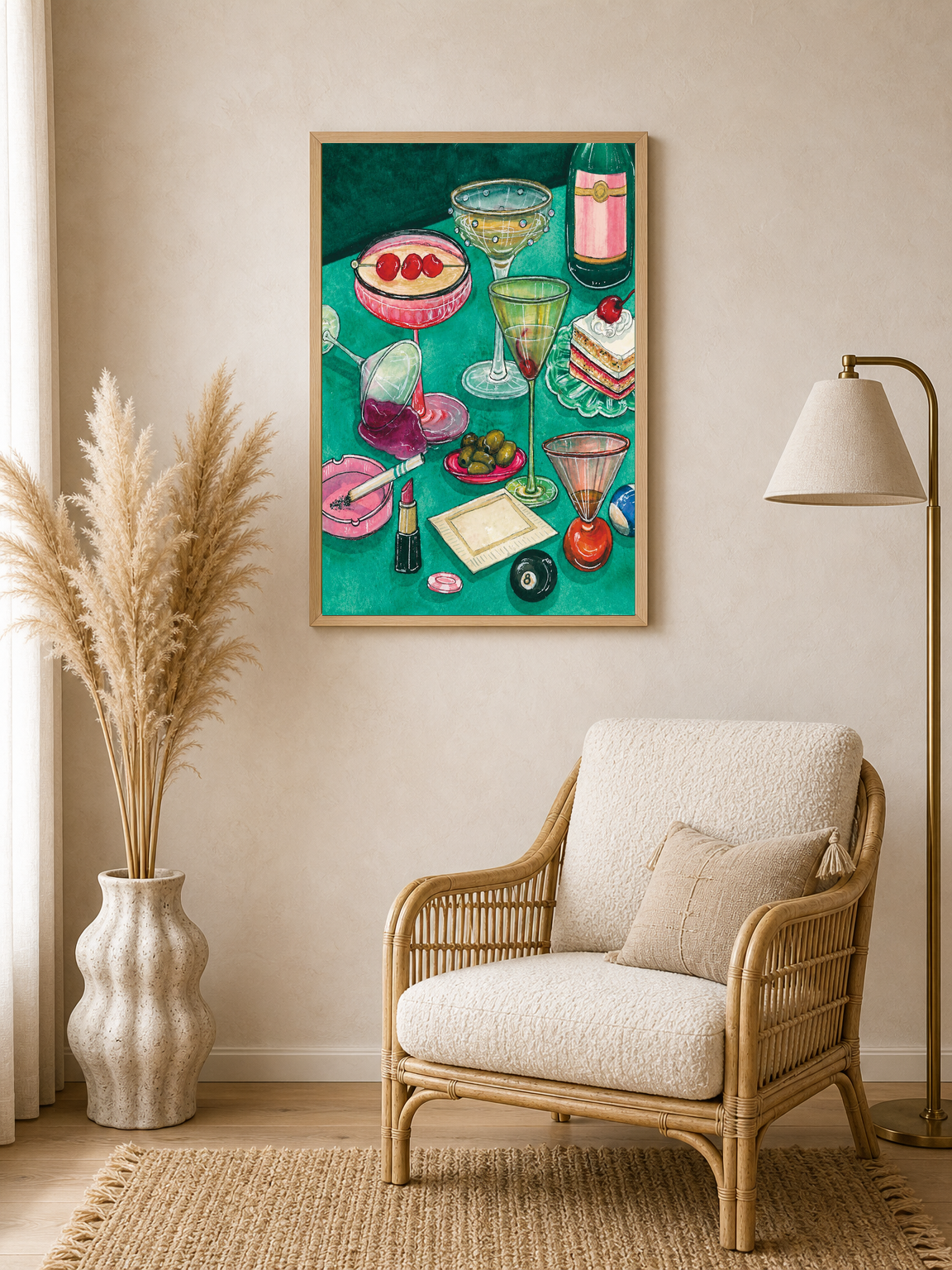 Wall Art Print - wood framed poster