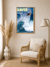 Surfer Magazine Cover Wall Art Print - wood framed poster