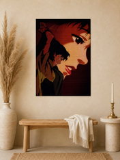 Cinematic Anime Portrait Wall Art Print - unframed mockup