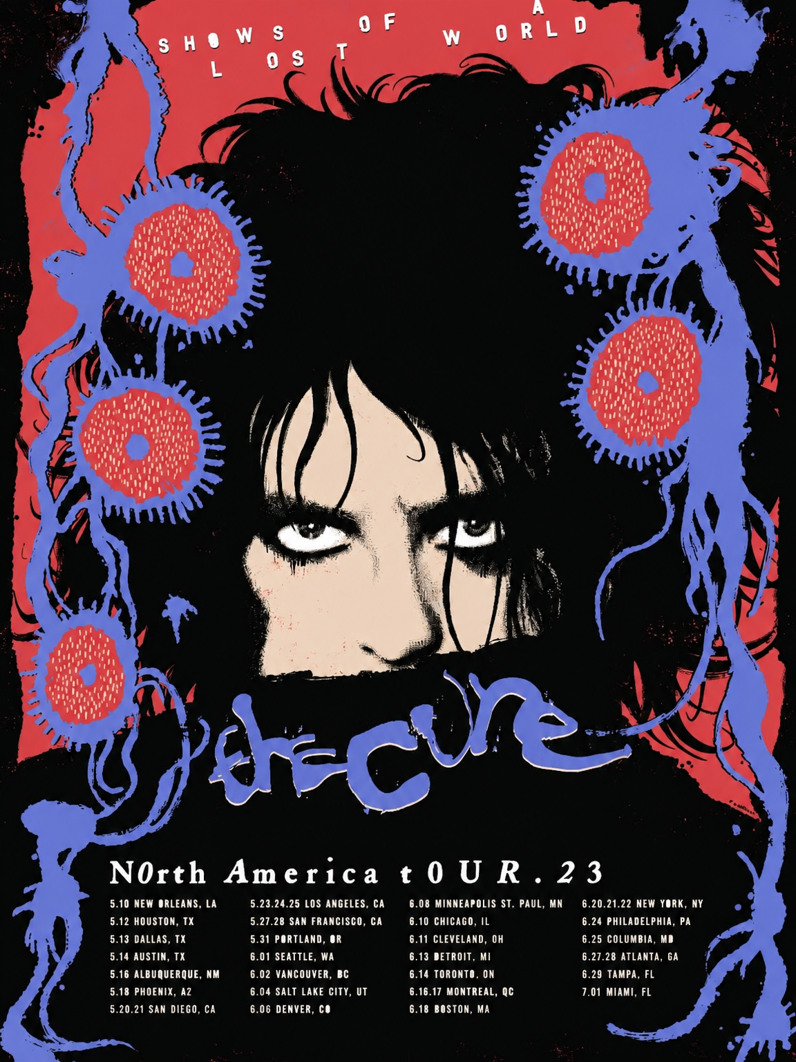 The Cure Concert Poster Wall Art Print - unframed