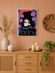 The Cure Concert Poster Wall Art Print - white framed