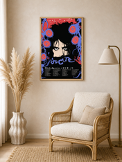 The Cure Concert Poster Wall Art Print - wood framed poster