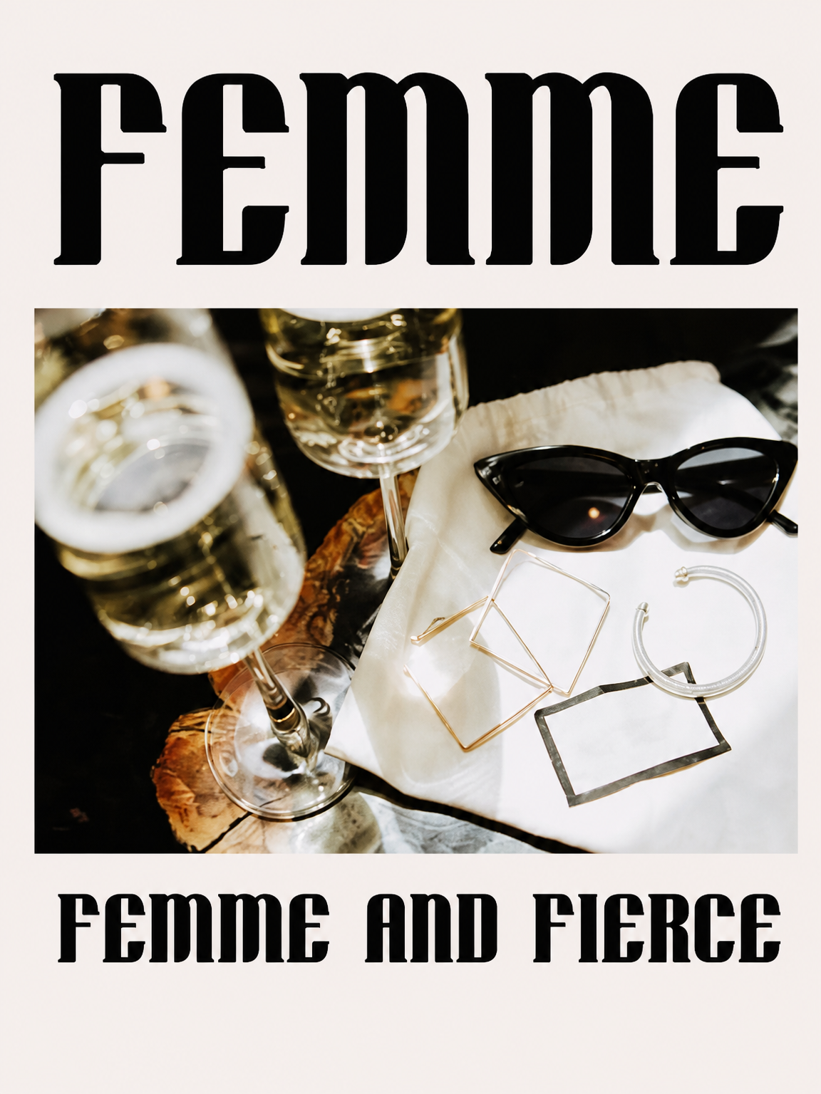 Femme and Fierce Fashion Wall Art Print - unframed