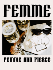 Femme and Fierce Fashion Wall Art Print - unframed
