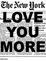 LOVE YOU MORE Typography Wall Art Print