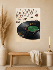 Dancing on the Record Wall Art Print - unframed mockup