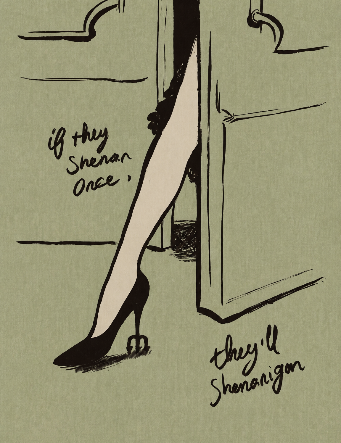 If They Shenanigan Once Wall Art Print - unframed