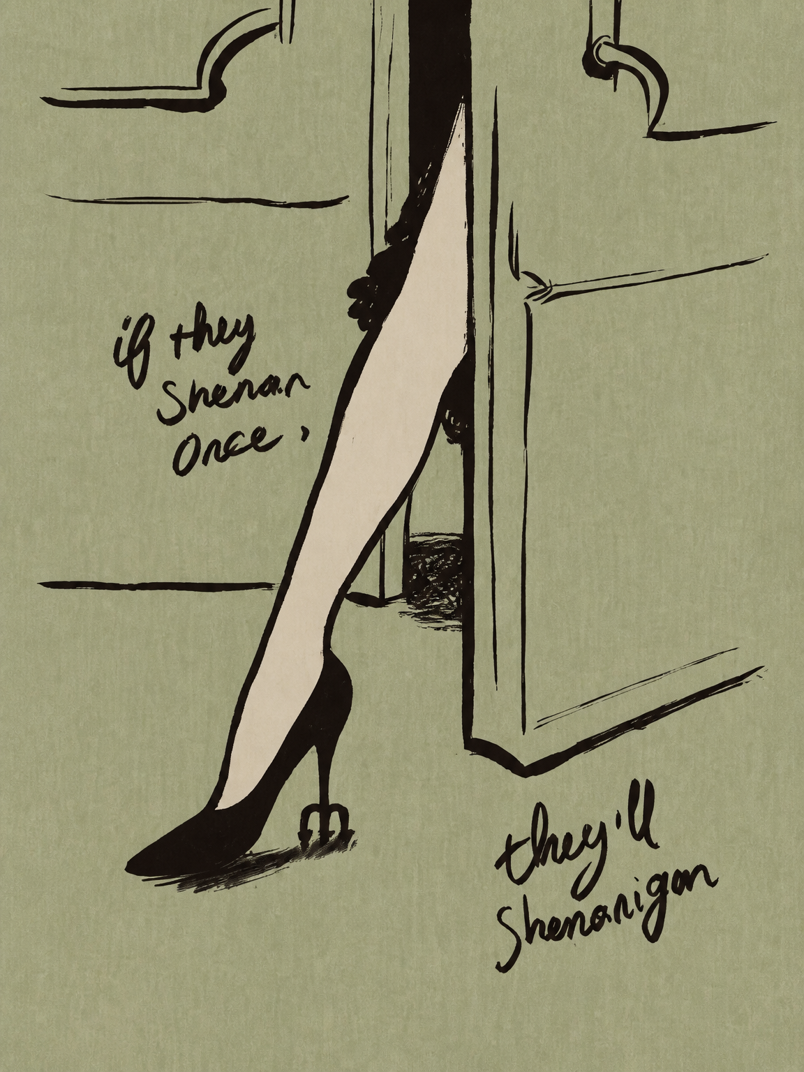 If They Shenanigan Once Wall Art Print - unframed