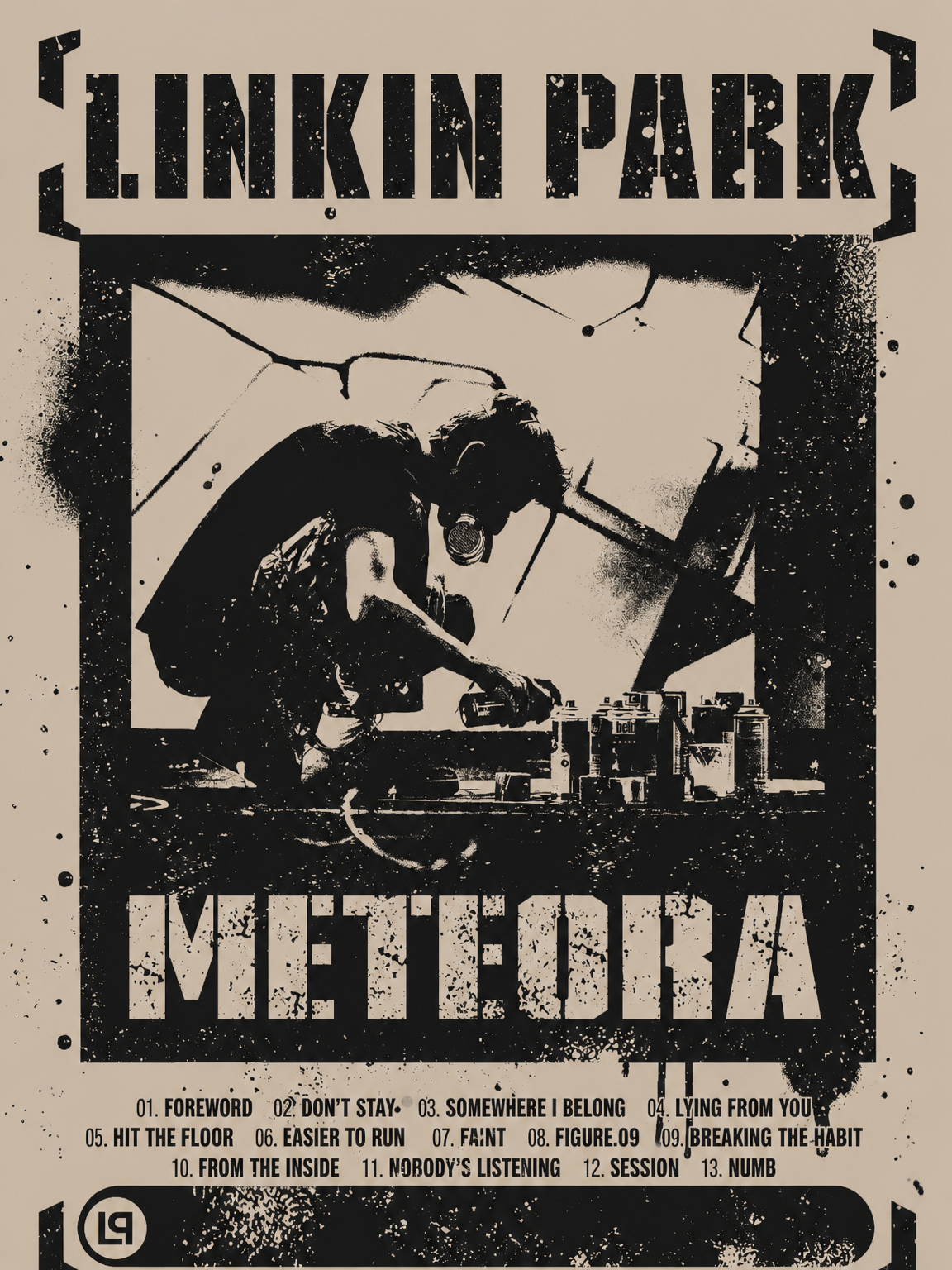 Linkin Park Meteora Poster Wall Art Print - unframed