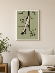 If They Shenanigan Once Wall Art Print - white framed