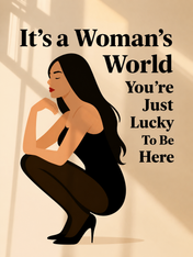 It’s a Woman’s World Feminine Wall Art Print - unframed