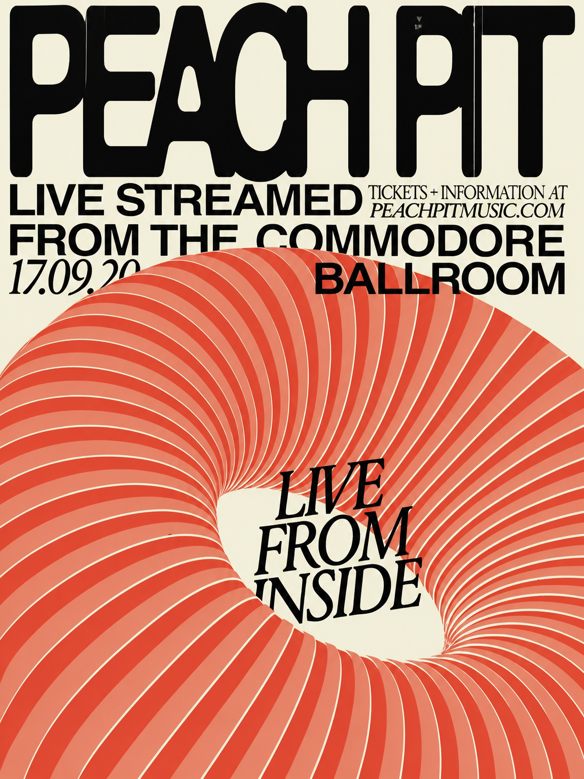 Peach Pit Live From Inside Wall Art Print - unframed