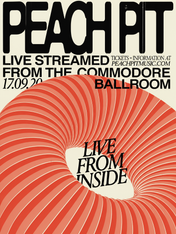 Peach Pit Live From Inside Wall Art Print - unframed
