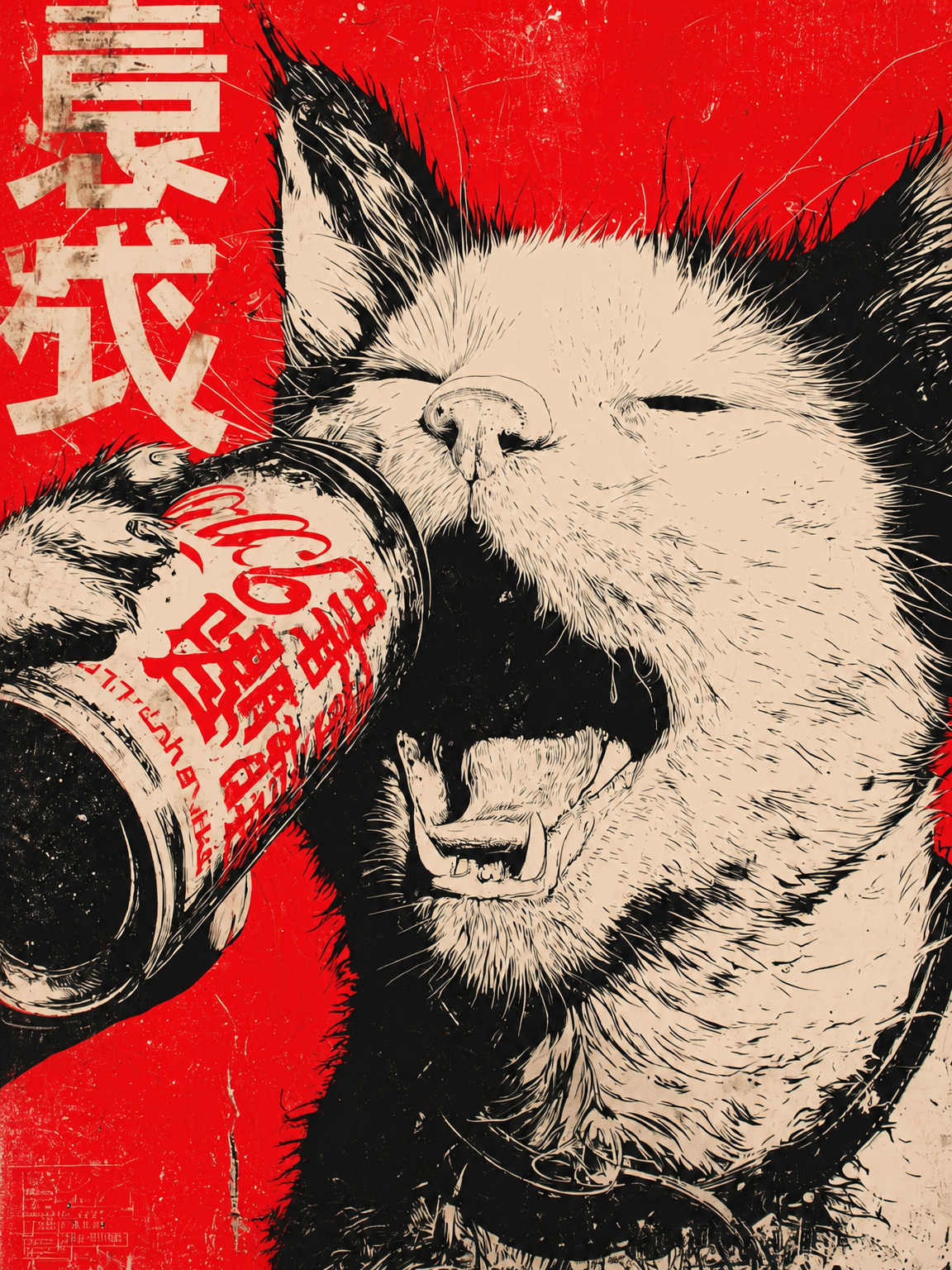 Japanese Dog Soda Poster Wall Art Print – Muse Elegance