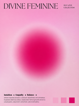 Divine Feminine Pink Aura Wall Art Print
