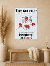 The Cranberries Linger Lyric Wall Art Print - unframed mockup
