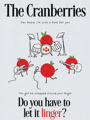 The Cranberries Linger Lyric Wall Art Print - unframed