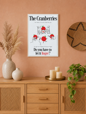 The Cranberries Linger Lyric Wall Art Print - white framed