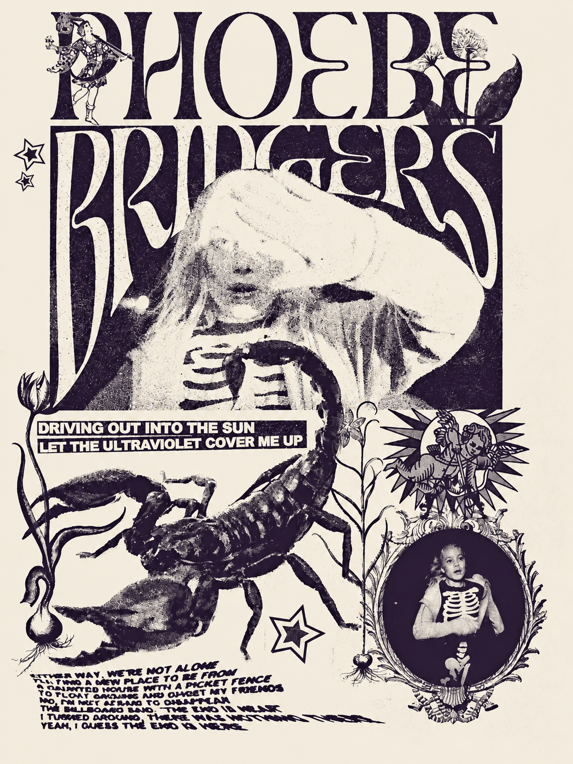 Phoebe Bridgers Ultraviolet Wall Art Print - unframed