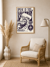 Phoebe Bridgers Ultraviolet Wall Art Print - wood framed poster