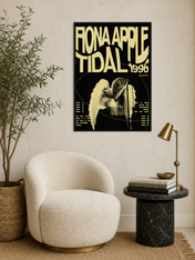 Fiona Apple Tidal 1996 Angel Wings Wall Art Print - black framed